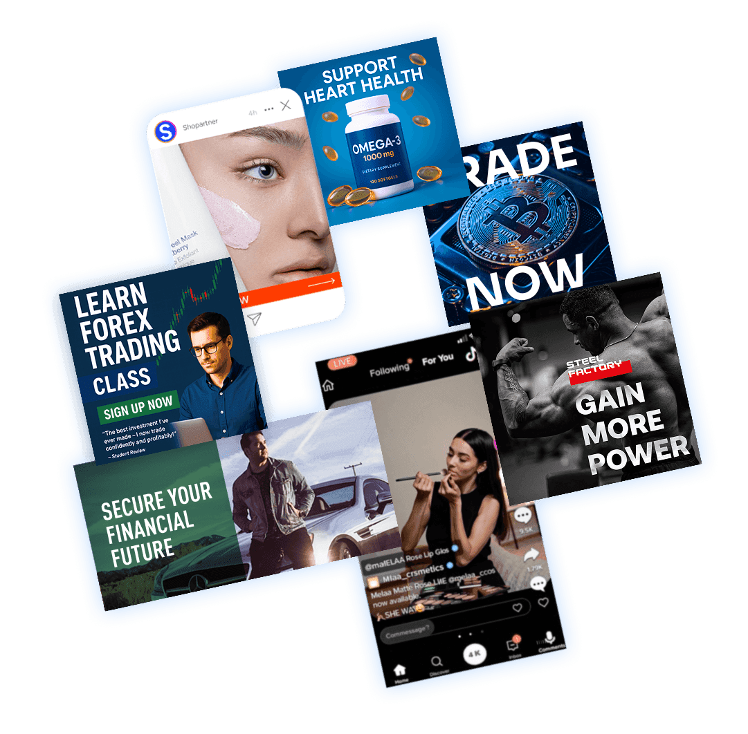 Affiliate marketing ad creatives